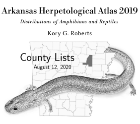 Arkansas Herpetological Atlas 2019 - Co. Lists